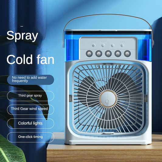 Portable Mist Fan with LED Light