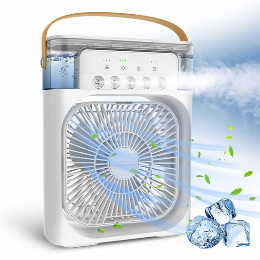 Portable Mist Fan with LED Light