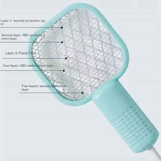 Electric Mini USB Mosquito Killer Racquet Lamp – Wireless Night Bulb & Effective Insect Catcher
